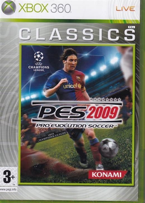 PES Pro Evolution Soccer 2009 Classics - XBOX 360 (B Grade) (Genbrug)